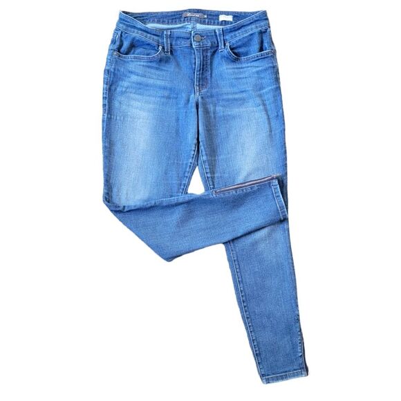 Level 99 Mid Rise Janice Zip Sides Ulta Skinny Ankle Jeans - Picture 1 of 4